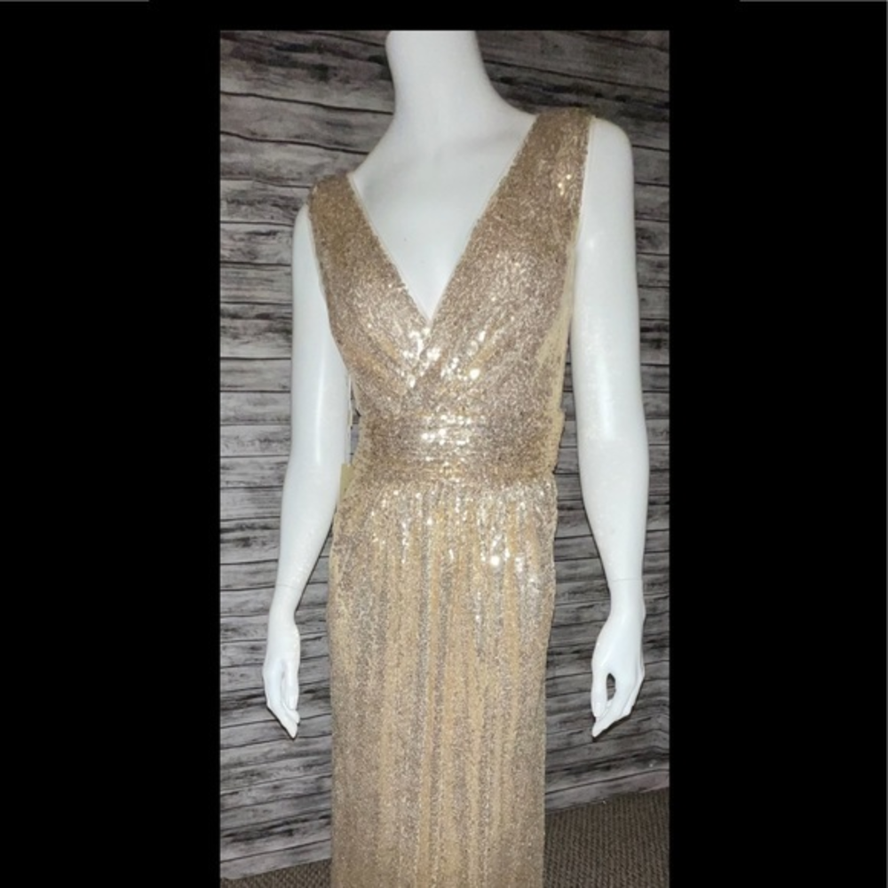 Kate Kasin Gold Gown size 6